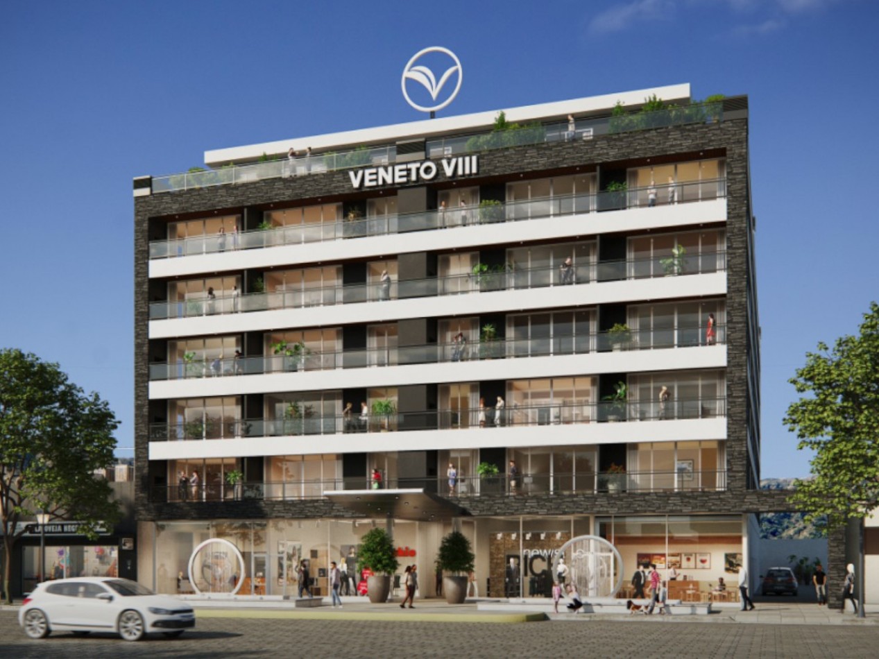 VENDO DEPTO 1 DORM. C/COCHERA EDIFICIO FONTANA DI VENETO - VENETO VIII. POSESION 2024!!!