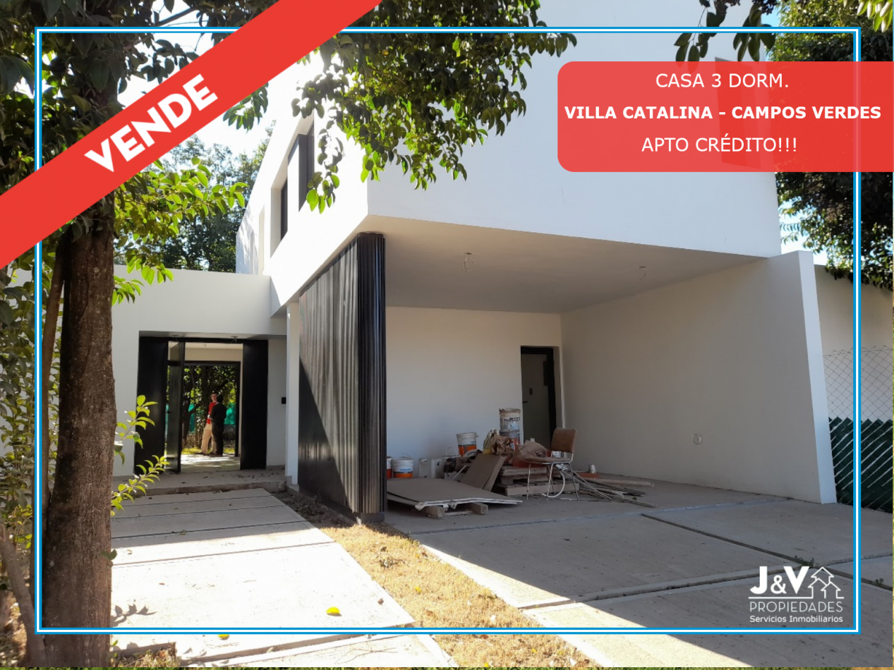 VENDO CASA 3 DORM. VILLA CATALINA. APTO CREDITO!!!