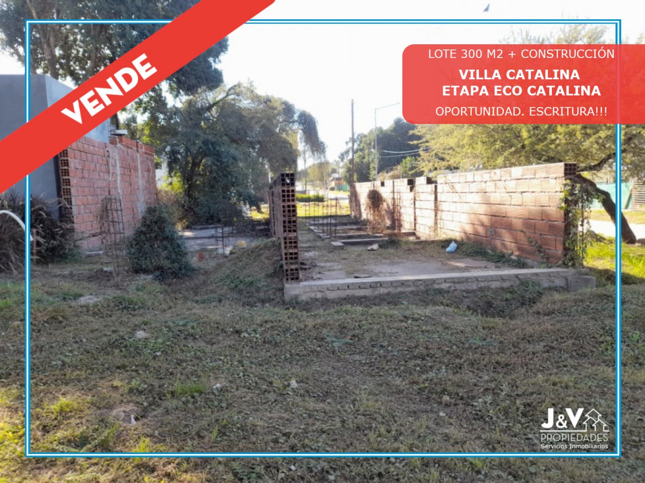 TERRENO EN VENTA C/CONSTRUCCION.ECO DE CATALINA .VILLA CATALINA.RIO CEBALLOS