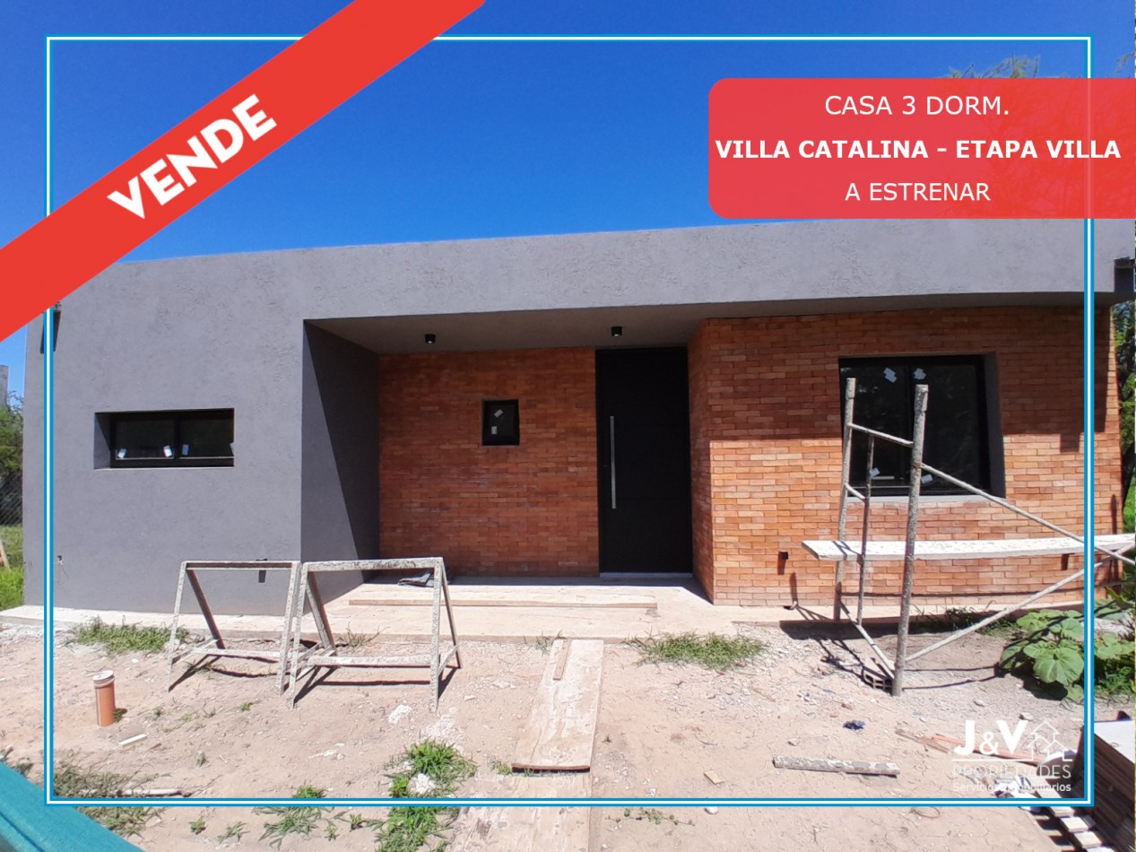 Casa 3 Dormitorios a Estrenar - Excelente Calidad - Villa Catalina
