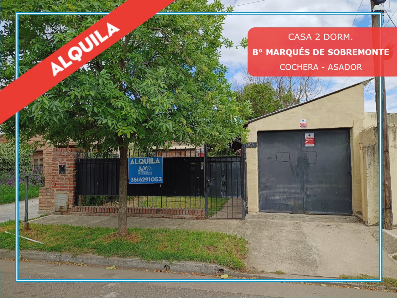 ALQUILER CASA 2 DORM. B° MARQUES DE SOBREMONTE