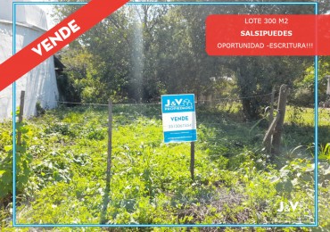TERRENO EN VENTA 300 m. SALSIPUEDES. C/ESCRITURA