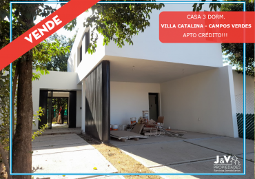 VENDO CASA 3 DORM. VILLA CATALINA. APTO CREDITO!!!