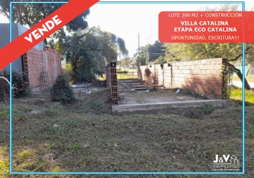 TERRENO EN VENTA C/CONSTRUCCION.ECO DE CATALINA .VILLA CATALINA.RIO CEBALLOS