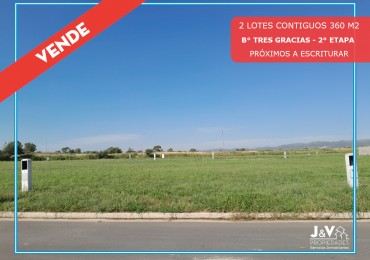 VENTA | 2 LOTES CONTIGUOS 360 m² - B° Tres Gracias, 2° Etapa