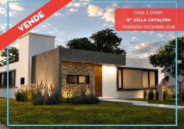 Vendo casa de 3 dormitorios a estrenar en Villa Catalina.