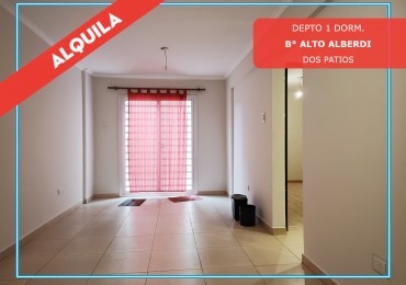 ALQUILO DEPTO 1 DORM. CON 2 PATIOS. B° ALTO ALBERDI