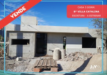 Vendo casa de 3 dormitorios a estrenar en Villa Catalina.