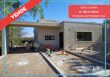 VENDO CASA 3 DORM. A ESTRENAR B° BELA VISTA