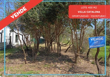 VENDO LOTE 400 m² - VILLA CATALINA. Etapa Los Altos | Con Escritura