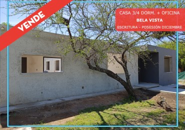 VENDO CASA 3 DORM. + OFICINA A ESTRENAR B° BELA VISTA. 