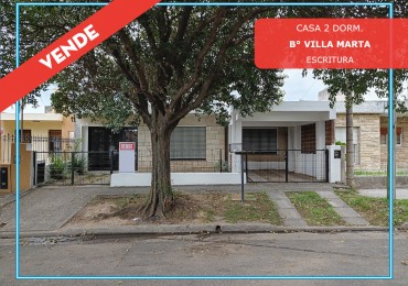 VENDO CASA 2 DORM. B° VILLA MARTA. ESCRITURA