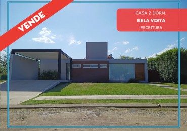 VENDO MODERNA CASA 2 DORM. + PILETA Y QUINCHO B° BELA VISTA. APTO CREDITO